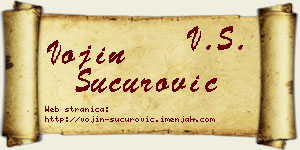 Vojin Šućurović vizit kartica